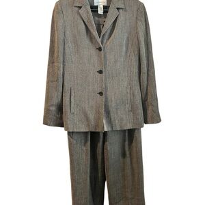 Liz Claiborne Women’s 2 Pc Tweed Pants Suit Size 12